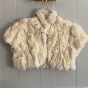 Fur crop jacket